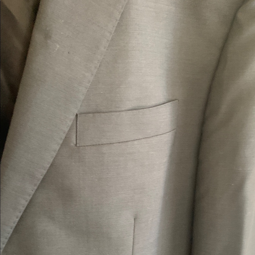 Calvin Klein Black Blazer 100% lightweight Wool 44L. - Picture 5 of 9